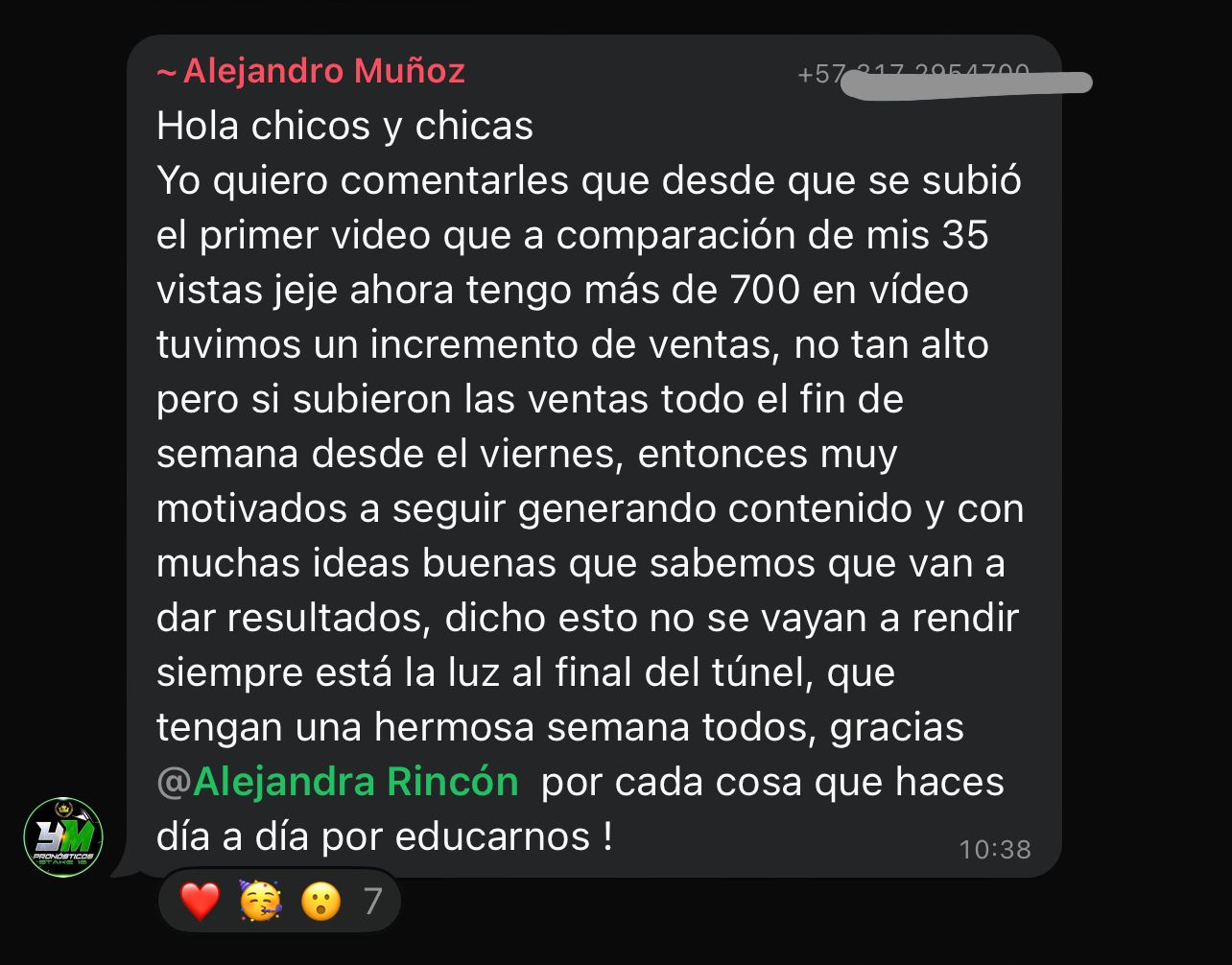 Alejandro Muñoz — De 35 a 700 vistas y más ventas