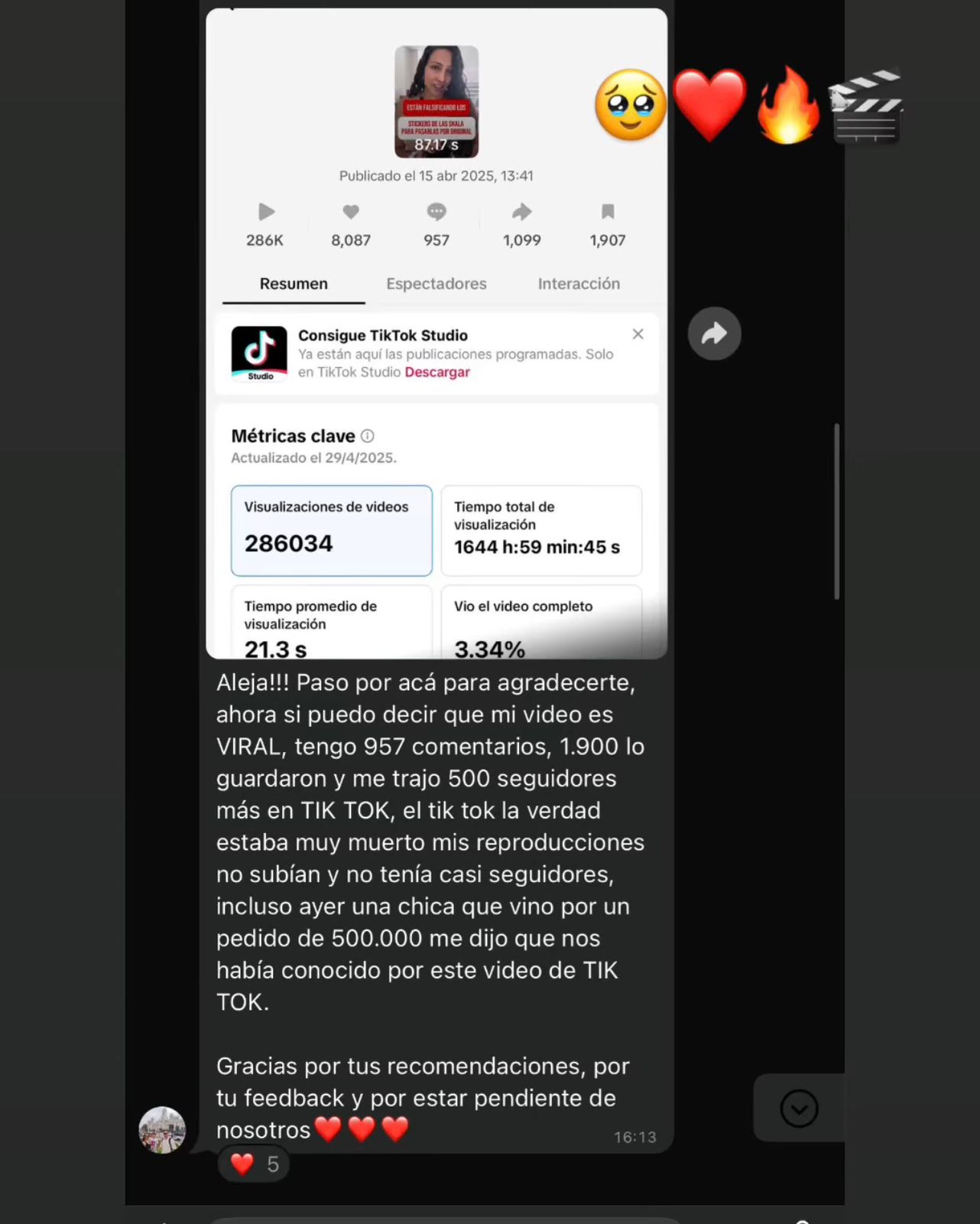Video VIRAL — 286 mil vistas y 500 seguidores nuevos