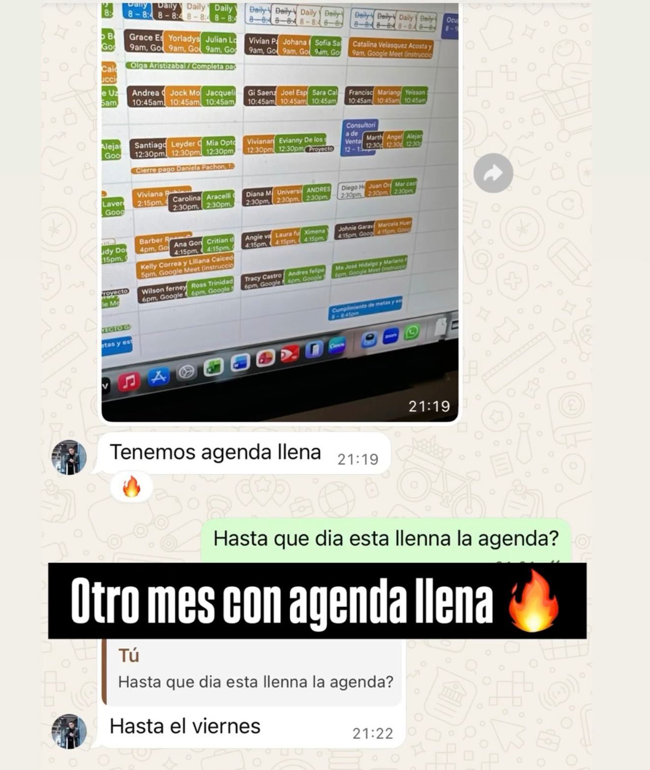 Otro mes con agenda llena